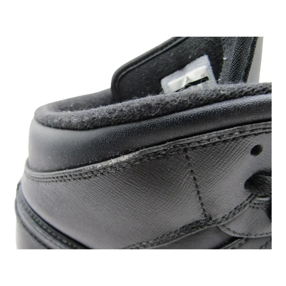 Nike Air Jordan 1 Mid Triple Black 554724-010 Men's Shoes Size 13